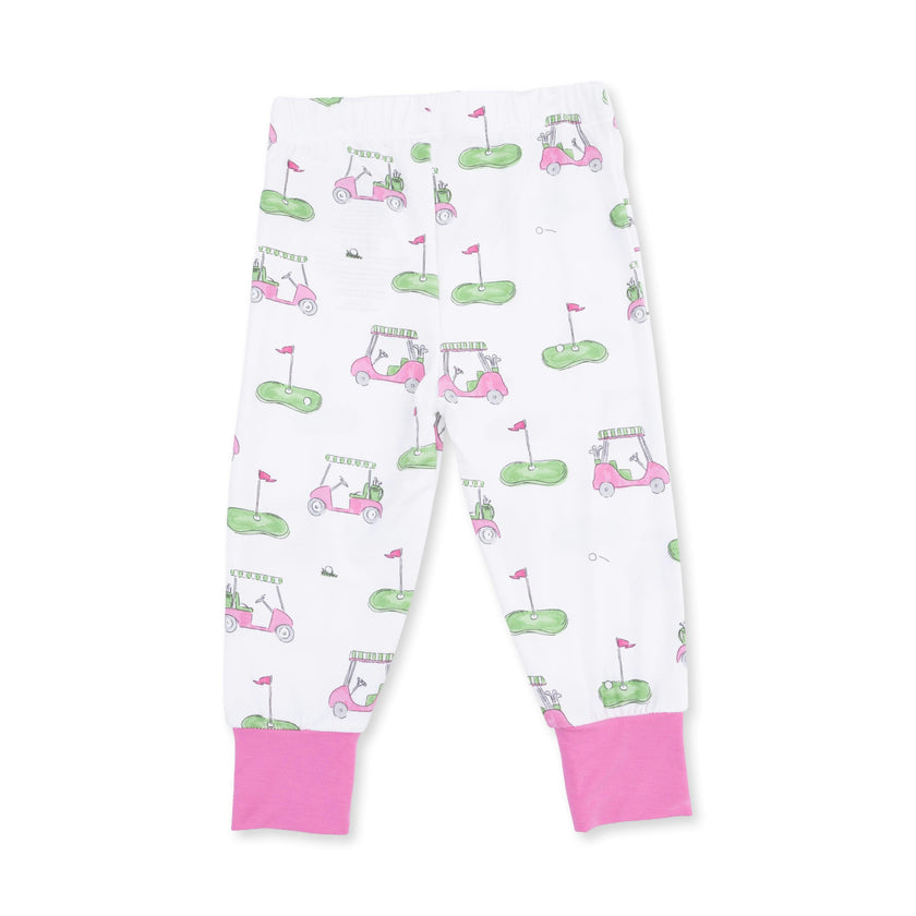 Golf Carts Pink - Short Sleeve Loungewear Set