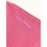 women's vichy frilled pants - wild berry