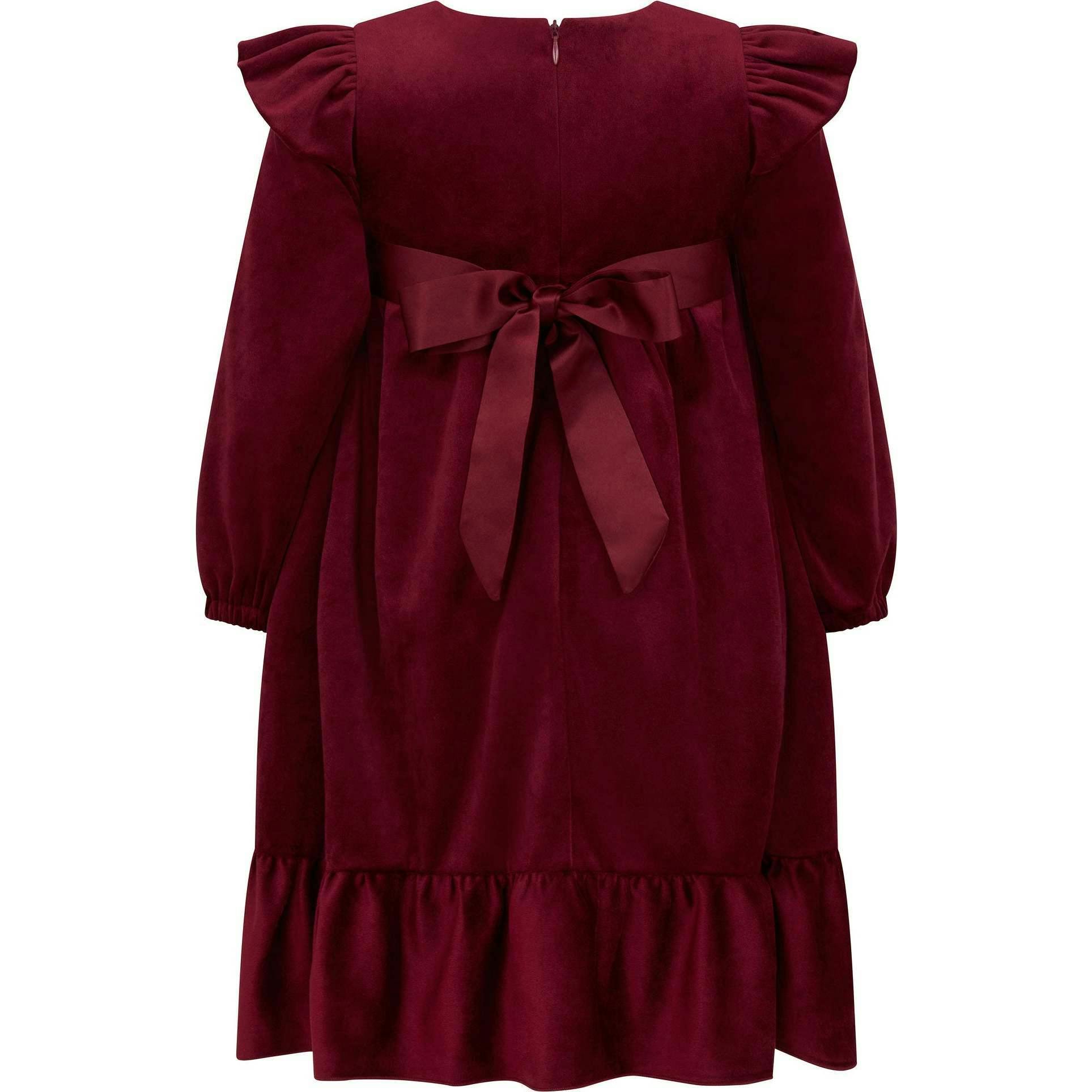 Chloe Velvet & Satin Bow Party Dress
