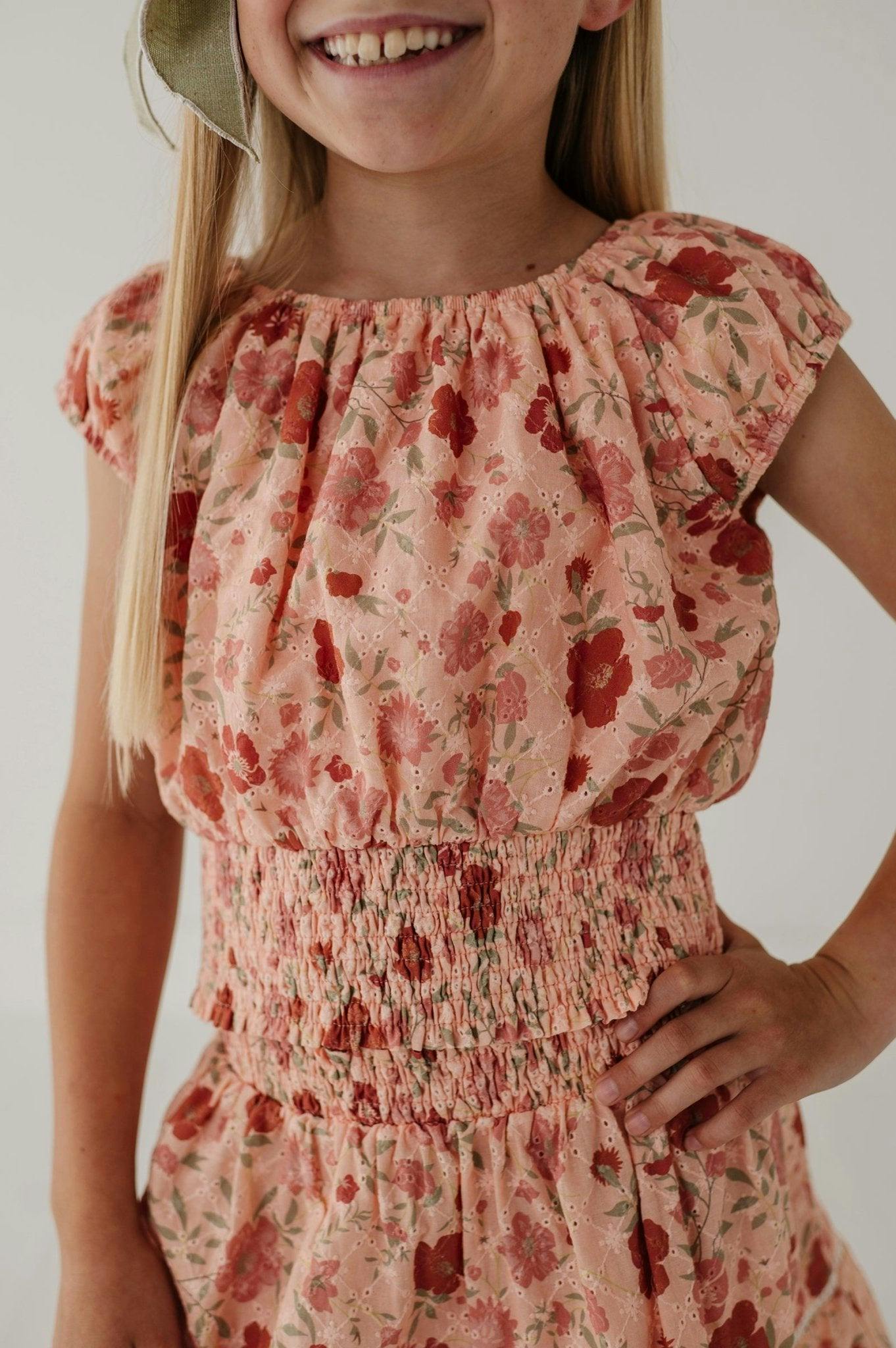 Eyelet Peasant Top