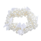 Beaded Bow Scrunchie Set