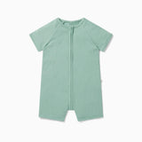 Ribbed Zip Summer Pajamas