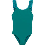 Girls' anti-UV one-piece swimsuit, jade| BORA BORA 1P