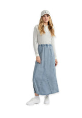 Denim Midi Skirt