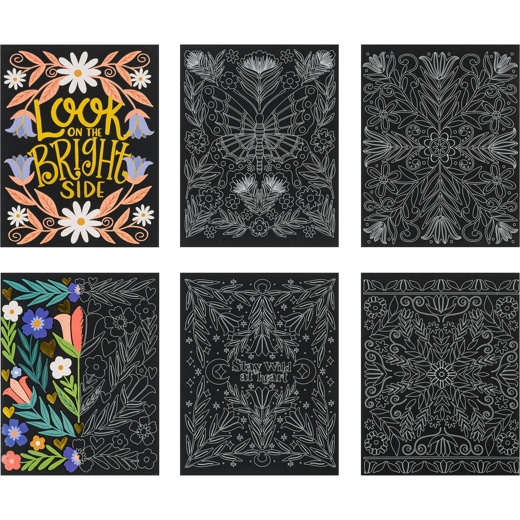 Scratch Art: Paper Pad - Garden