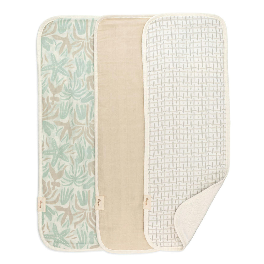 Cove Beach Life Cotton Burp Cloth (Set of 3)