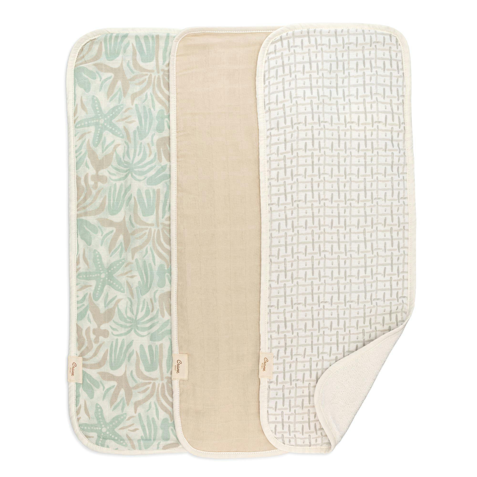 Cove Beach Life Cotton Burp Cloth (Set of 3)