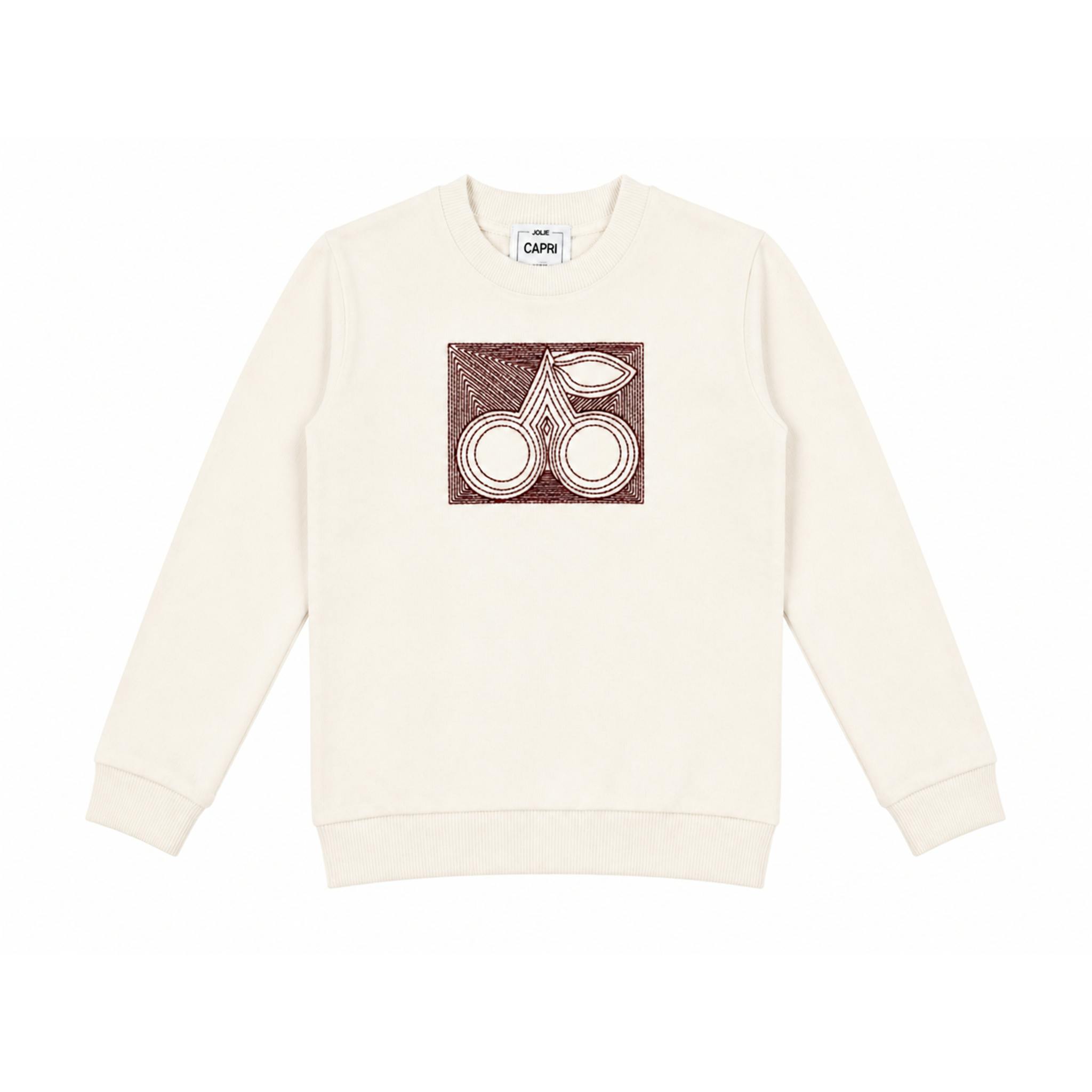 Cherry Embroidery Sweatshirt