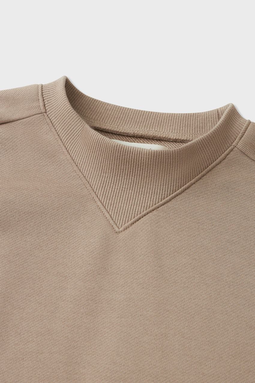 Organic Cotton Cropped Sweatshirt