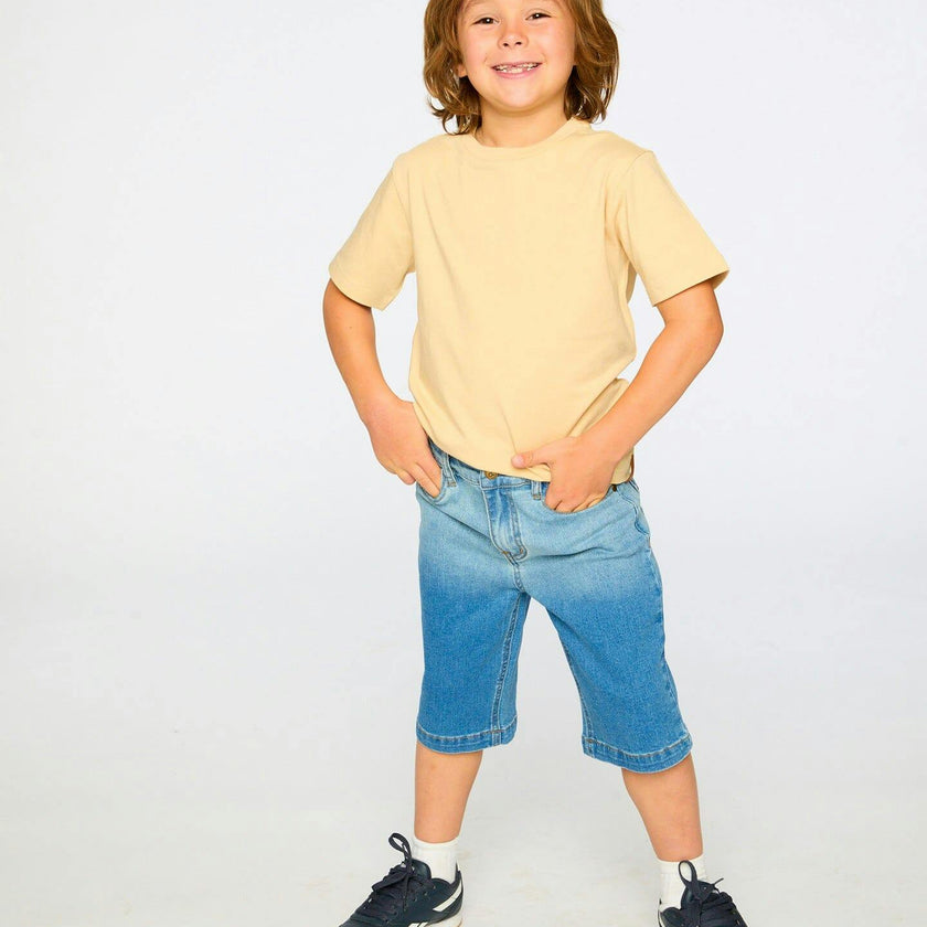 Organic Cotton Jersey T-Shirt Solid Beige