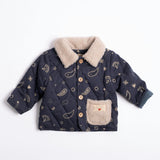 Quilted Jacket in Midnight Bandana