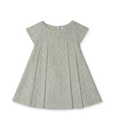 Rose Girl Dress, Light Beige Tweed