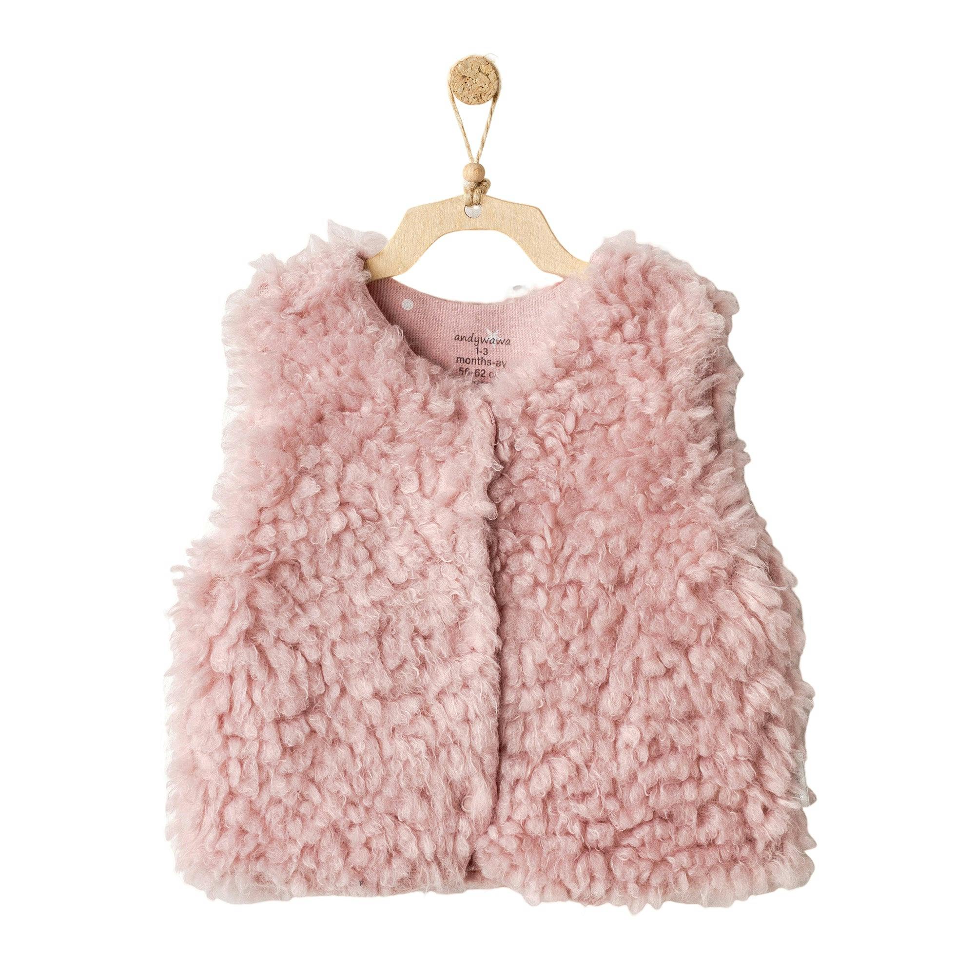 Pink Soft Plush Vest