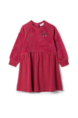 Princess Print Dress Berry