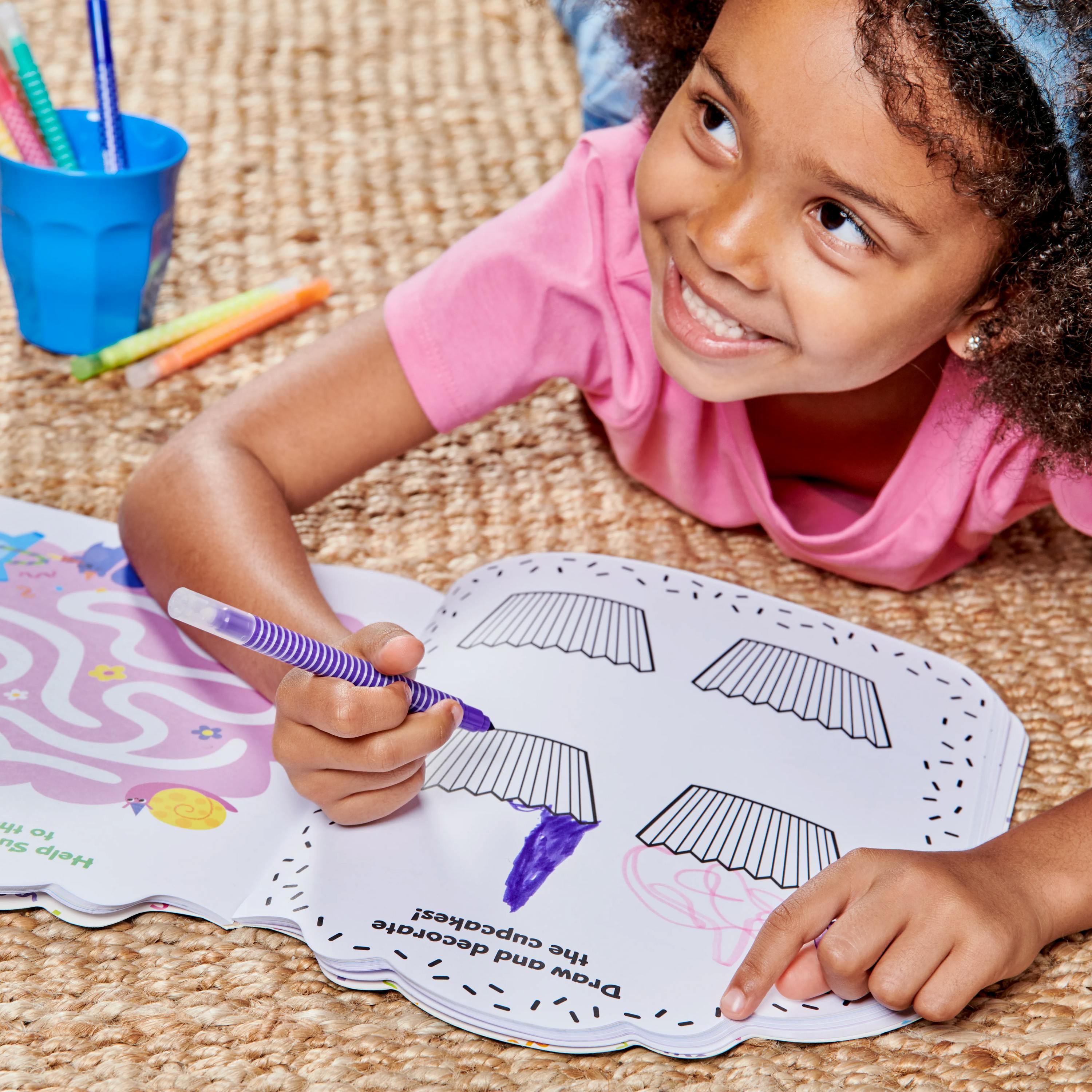 Playful Pages Activity Book - Games Coloring Stickers - Unicorn Party!