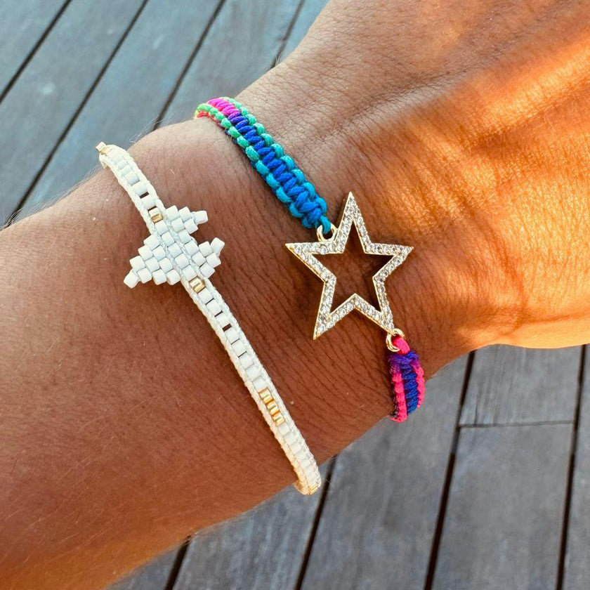 Mega Star Charm Rainbow Bracelet