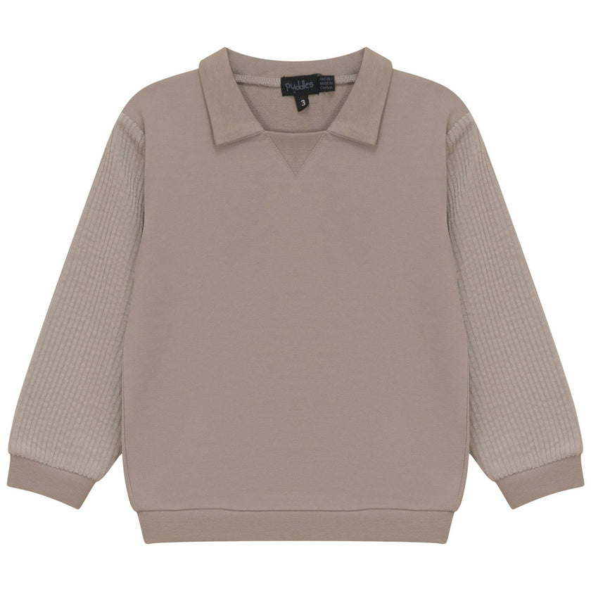 French Fleece Spandex And Corduroy Sweatshirt