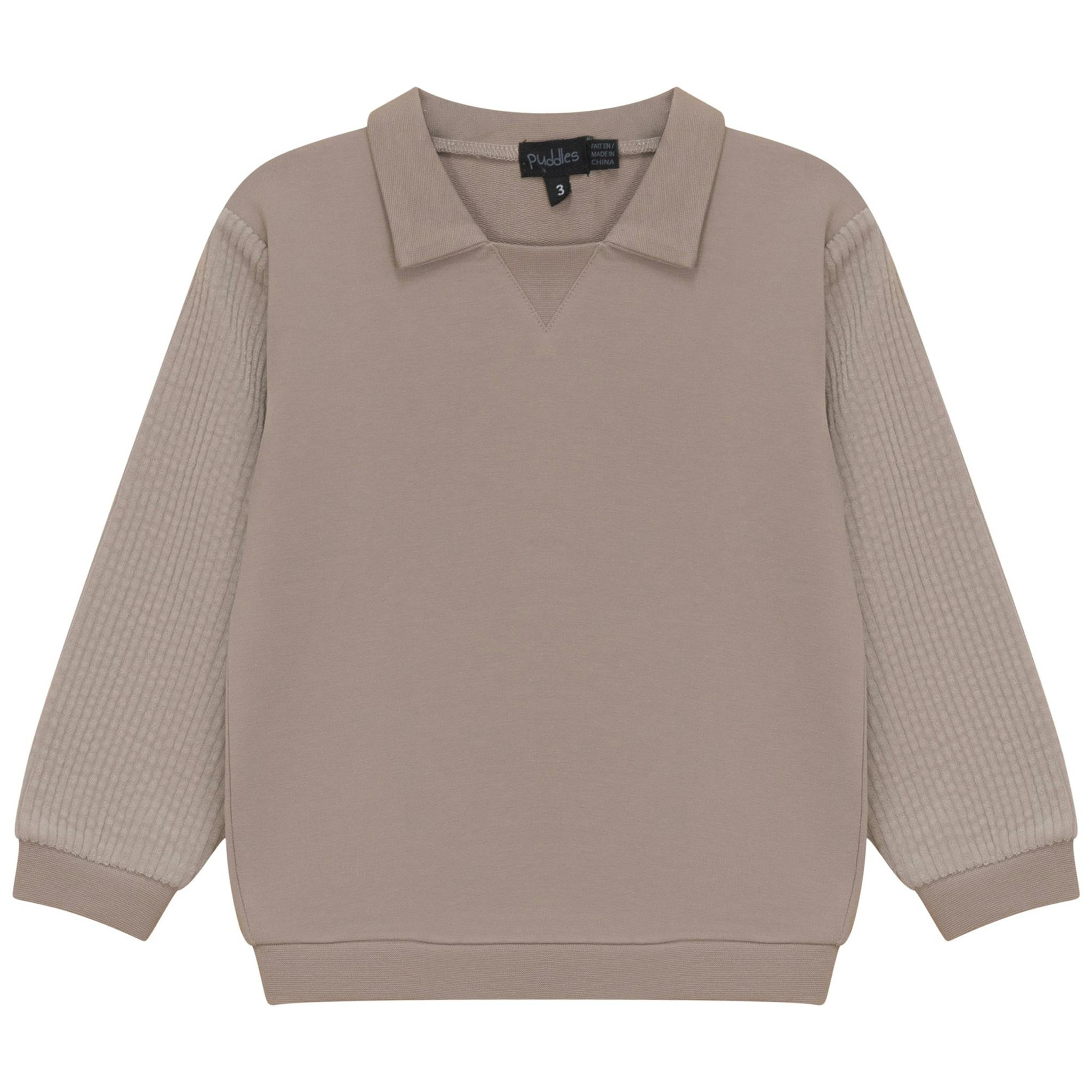 French Fleece Spandex And Corduroy Sweatshirt