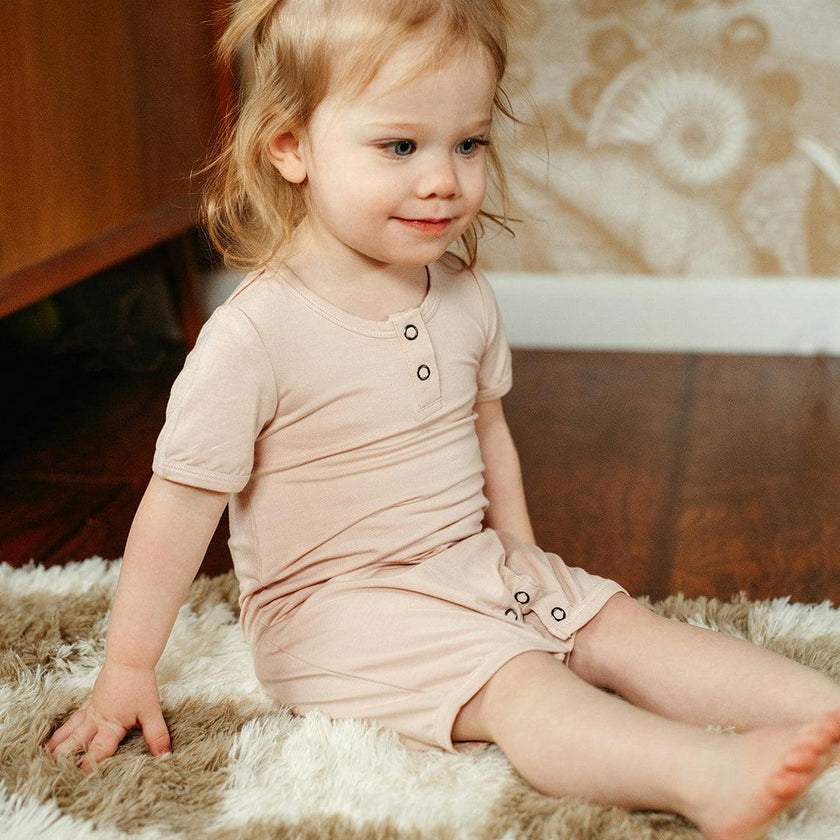 Sepia Rose Luxe Solid Shortall