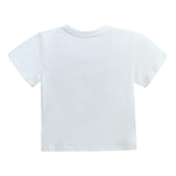 White Pearl Heart Applique T-Shirt