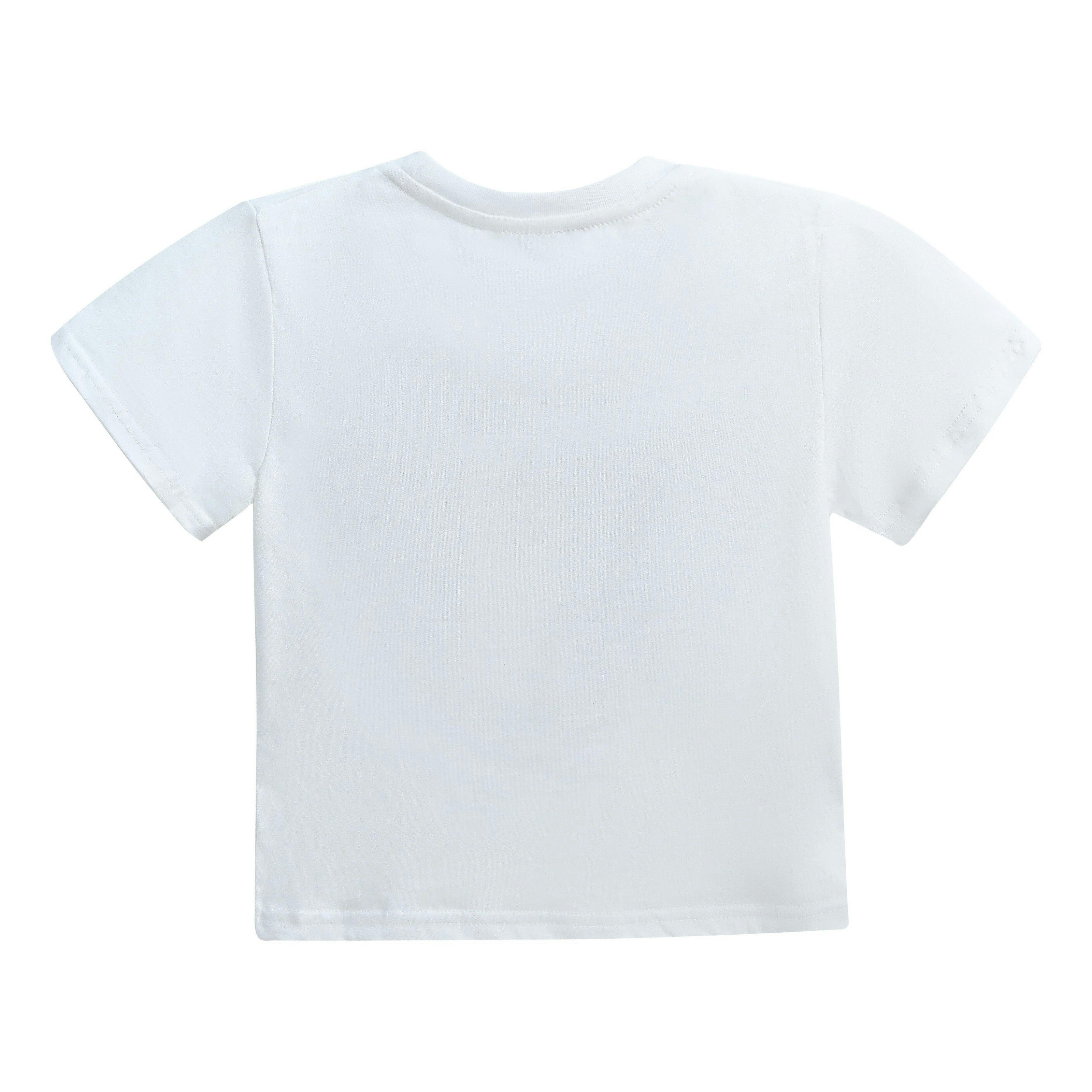White Pearl Heart Applique T-Shirt
