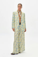 Hygge Linen Blazer - Francesca Print