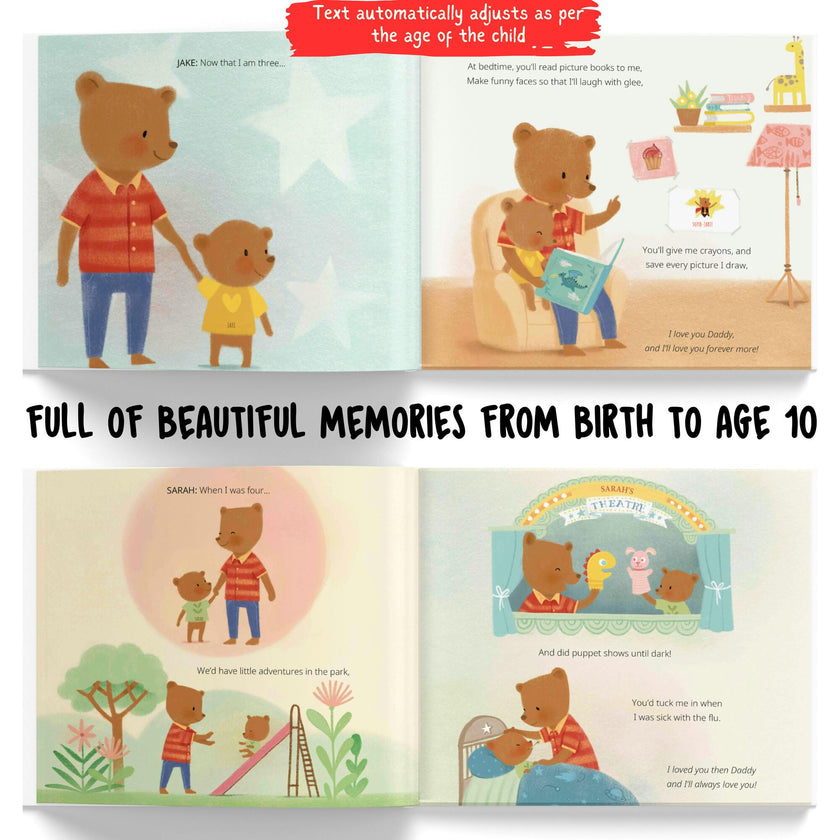 Daddy and Us / Me  (A Personalized Read-Aloud Gift from upto 4 Kids to Dad)