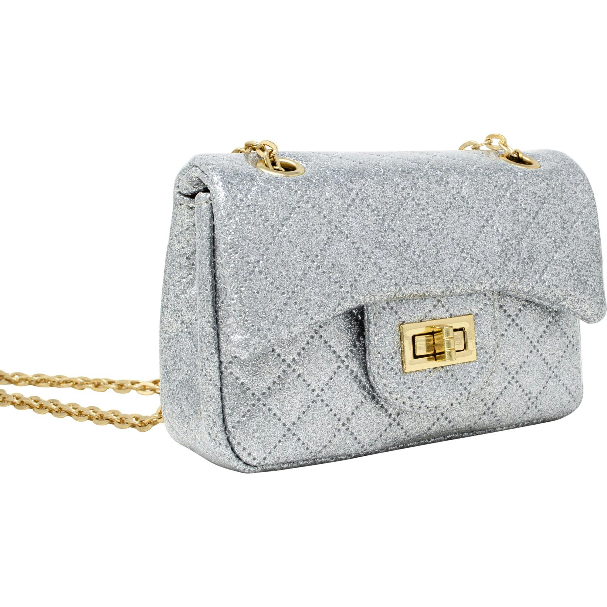 Classic Quilted Sparkle Mini Handbag