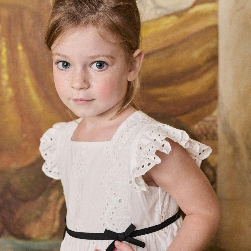 Nicky Hilton x La Coqueta Ivory Edie Girl Dress