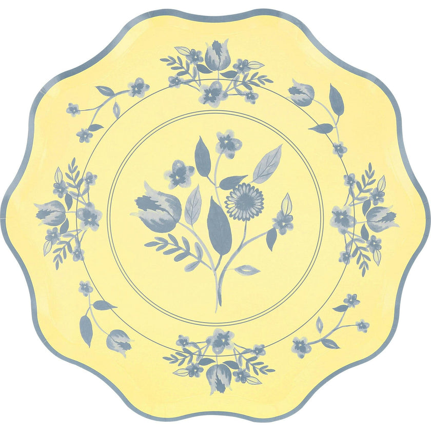 Vintage Botanical Dinner Plates
