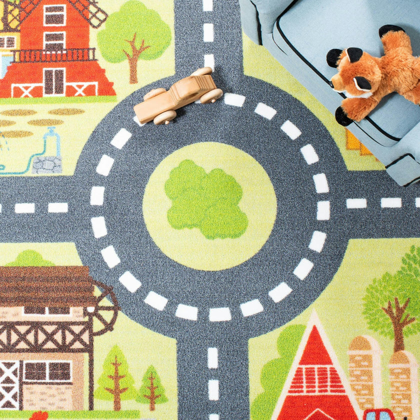Kids Playhouse Journey Rug, Green