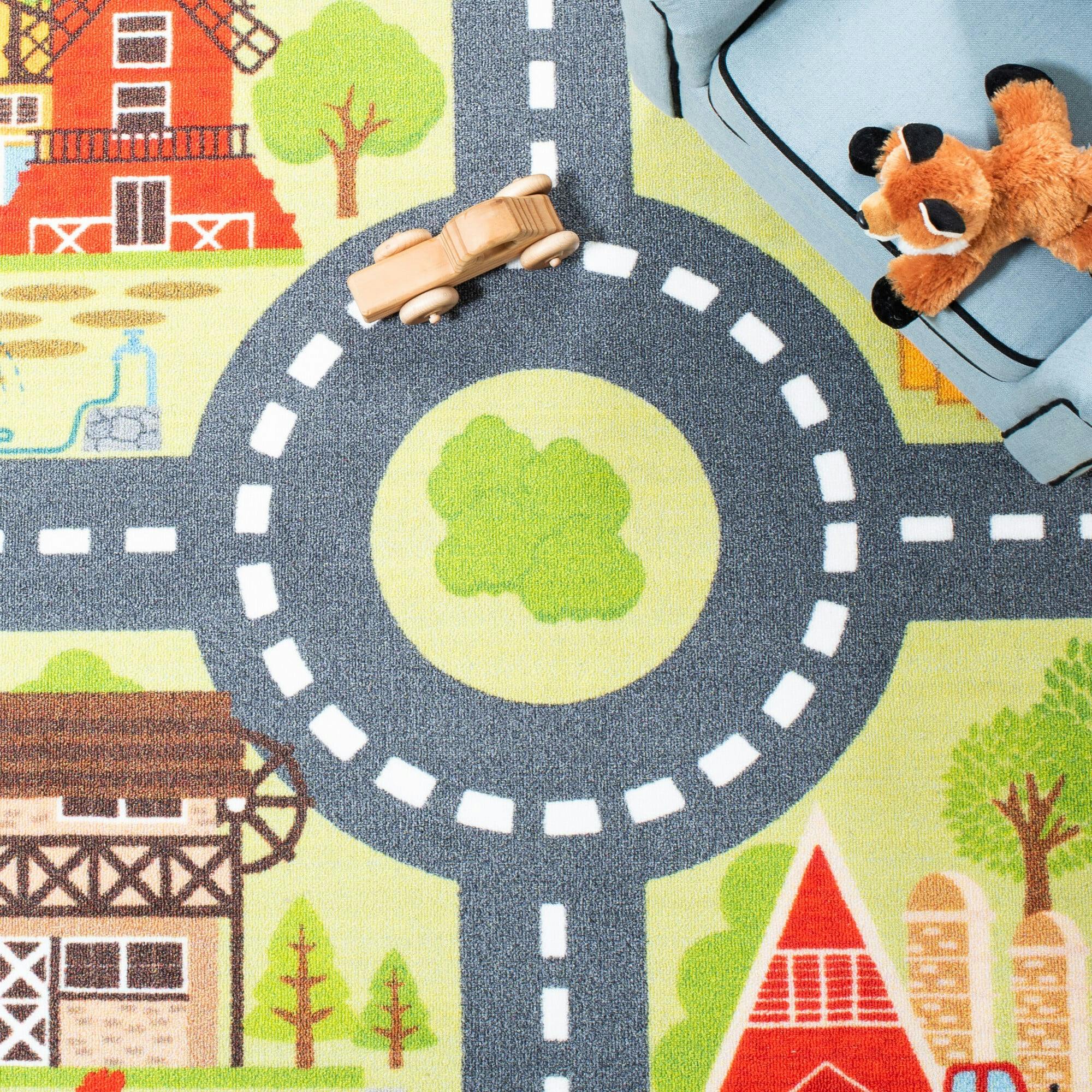 Kids Playhouse Journey Rug, Green