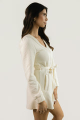 The Frame Robe - Ivory