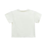 Cream Rainbow Heart Applique T-Shirt