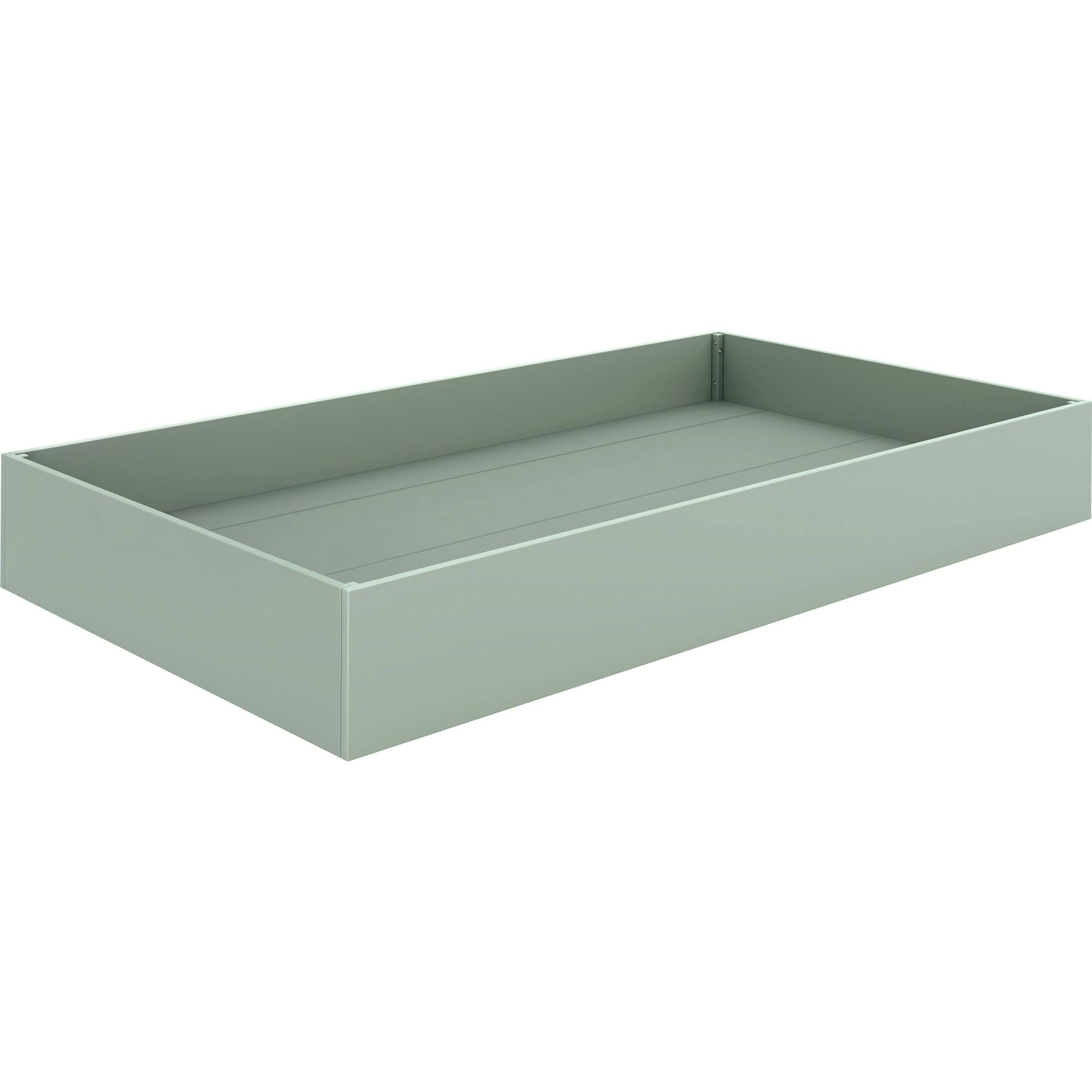 Universal Twin Storage Trundle Bed in Light Sage