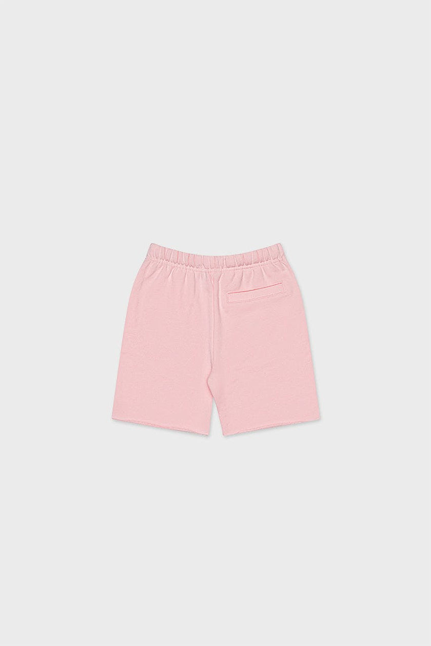 Cotton Sweat Short With Raw Hem