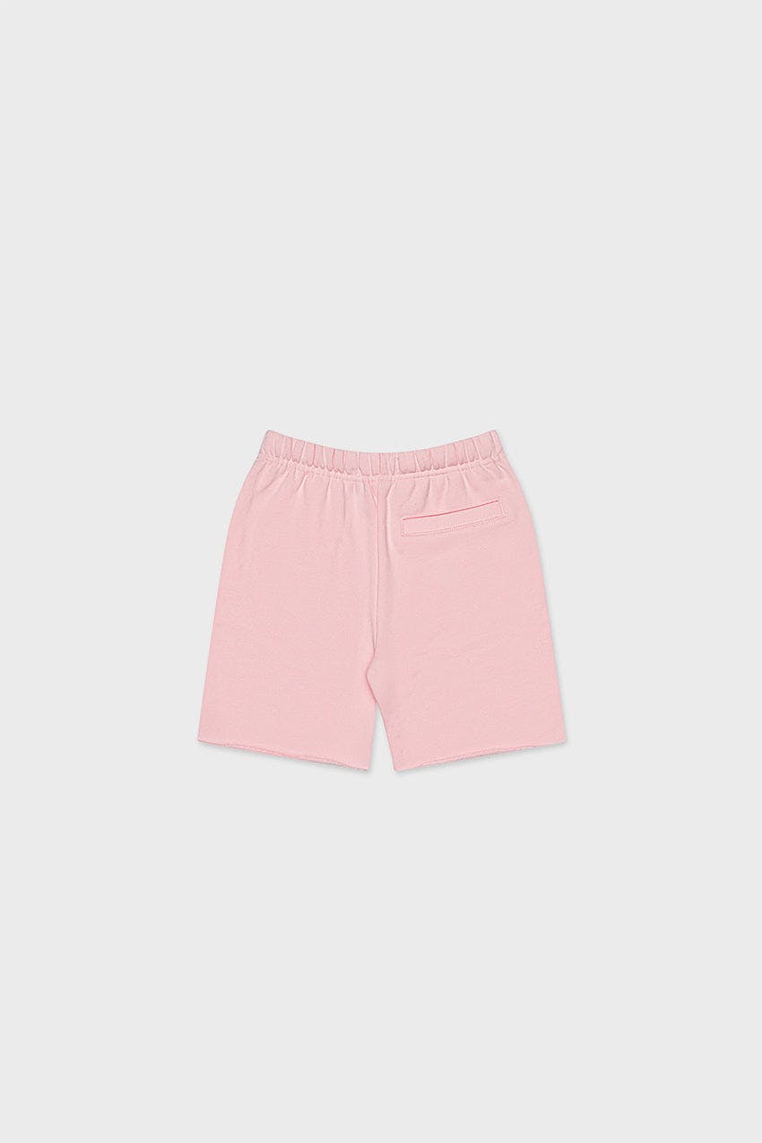 Cotton Sweat Short With Raw Hem