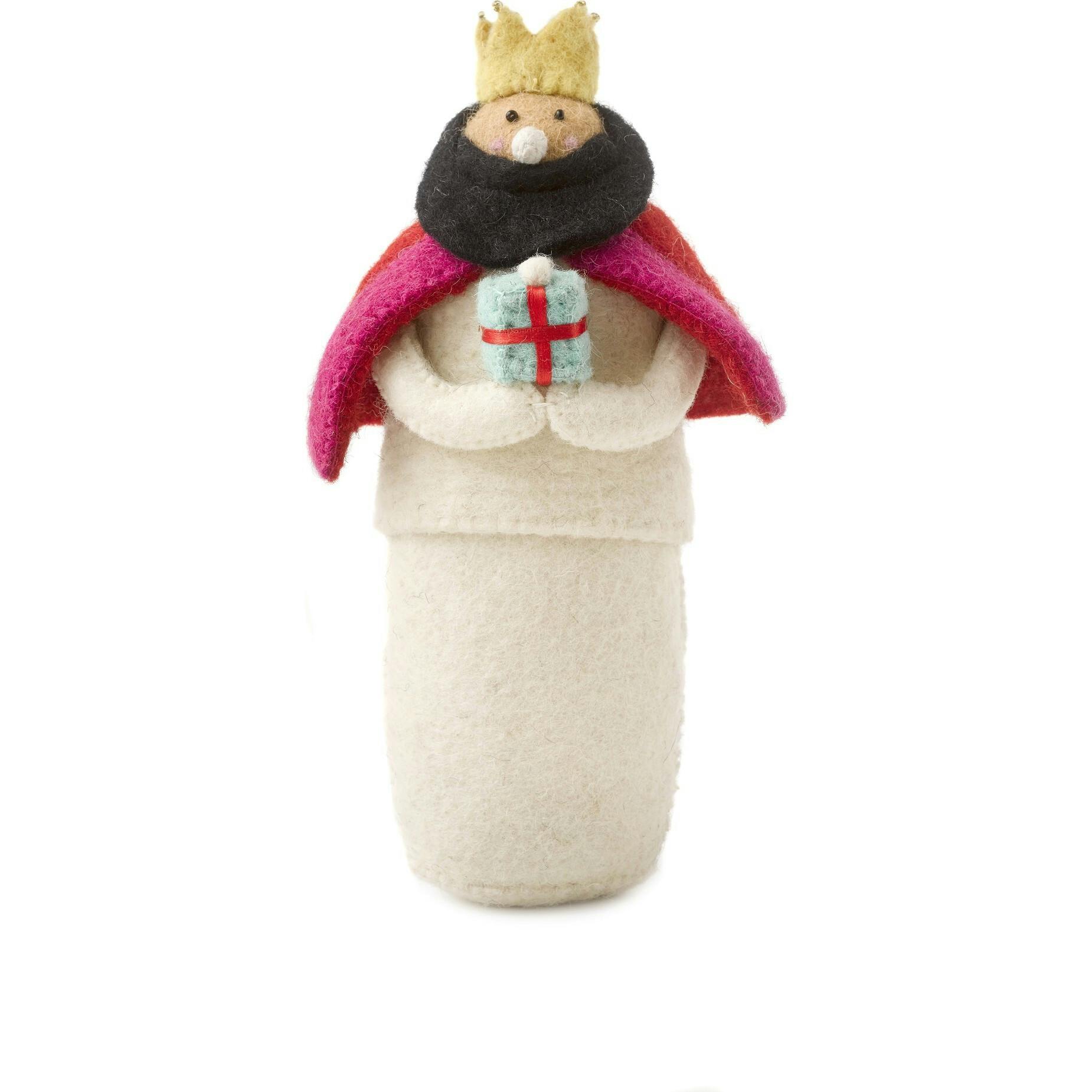 Handmade Nativity Scene in Hand Felted Wool