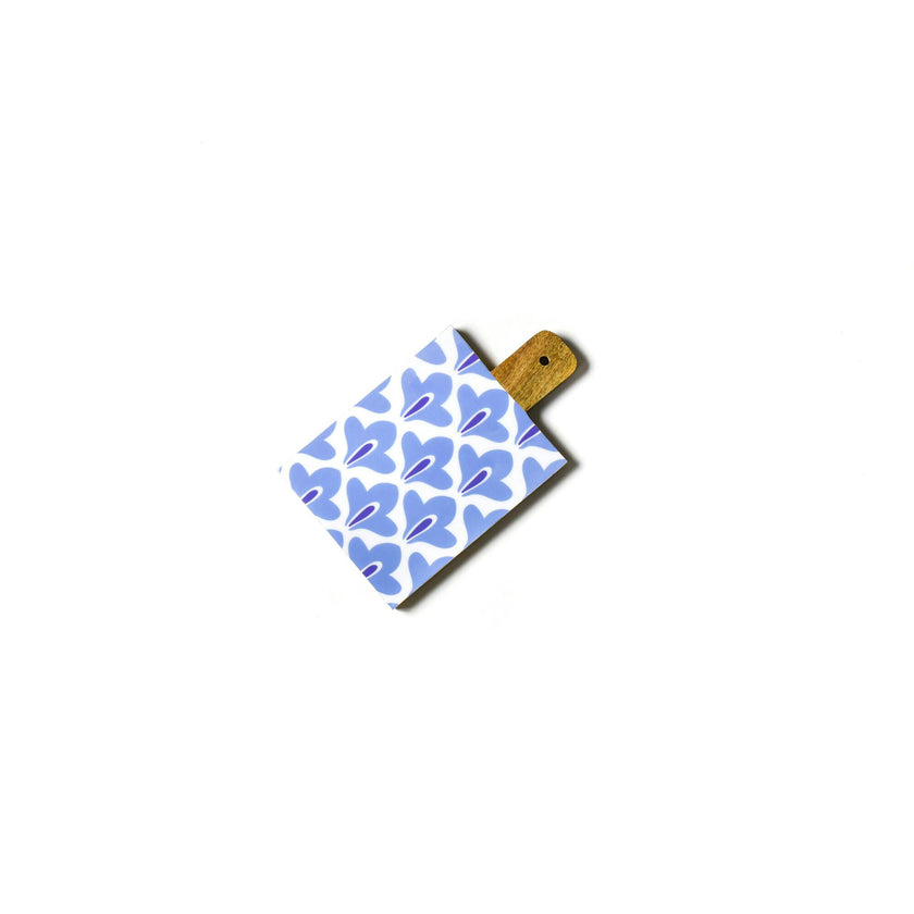 Iris Blue Sprout Wood Small Rectangle Board