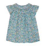 Made With Liberty Fabric Smocked Girls Blouse Soleil