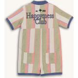 children's terry jumpsuit - tropical stripes