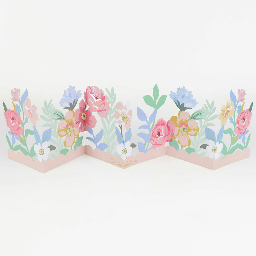 Floral Congratulations Concertina Card