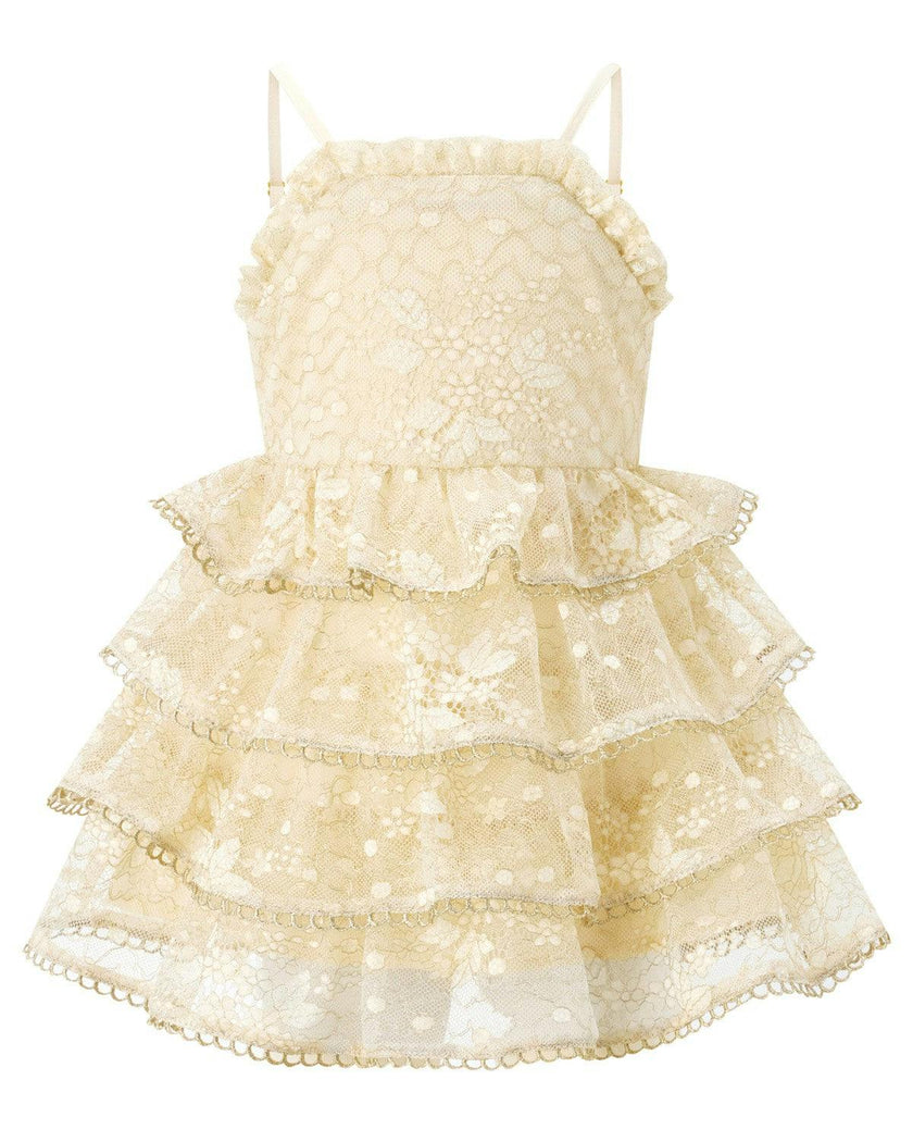 Tanya Lace Frill Maxi Dress (Baby)
