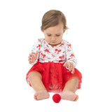 Bows & Candy Canes - Long Sleeve Tutu Bodysuit Dress