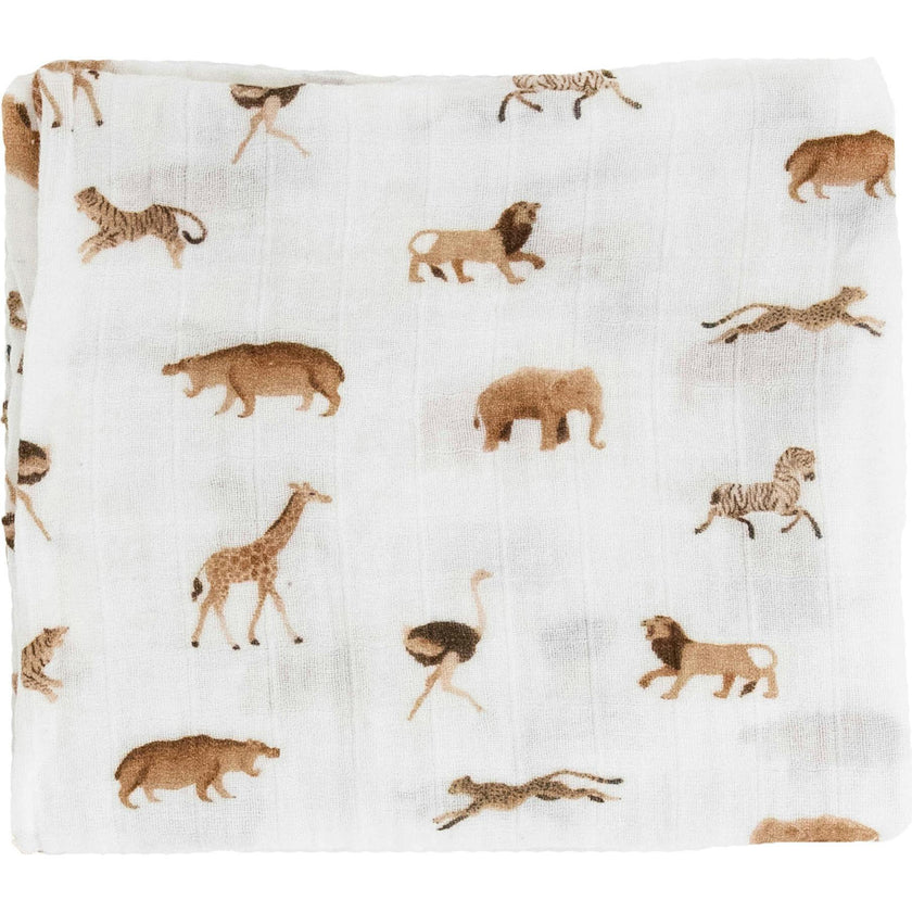 Organic Cotton Muslin Swaddle Blanket 2 Pack - White