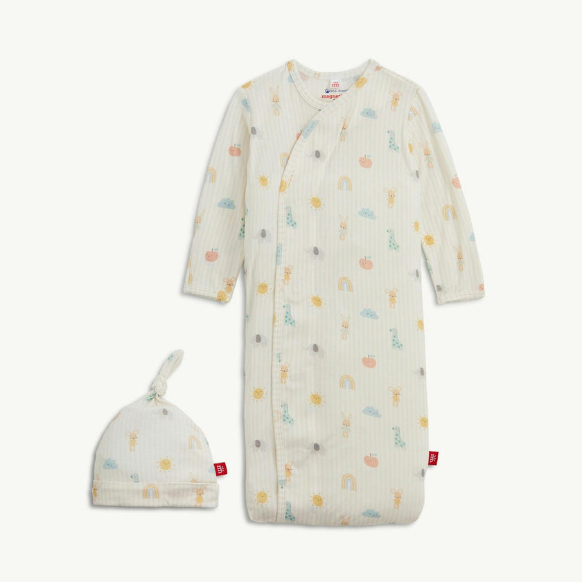 Lullaby Sky Pk Modal Magnetic Gown + Hat Set