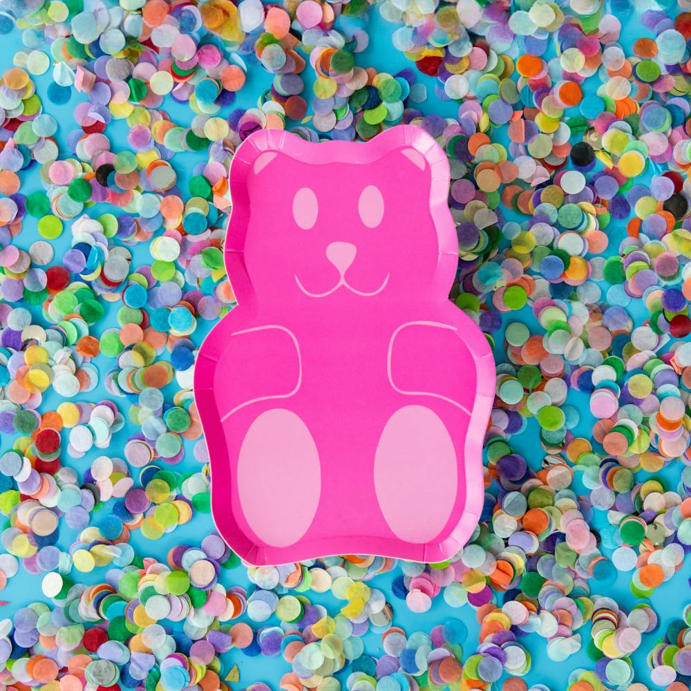 Gummy Bears Die-Cut Dessert Plates