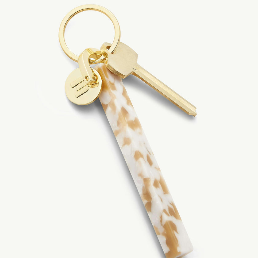 Bar Handmade Gold Plated Keychain