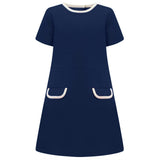 Kensington Dress - Nautical Blue