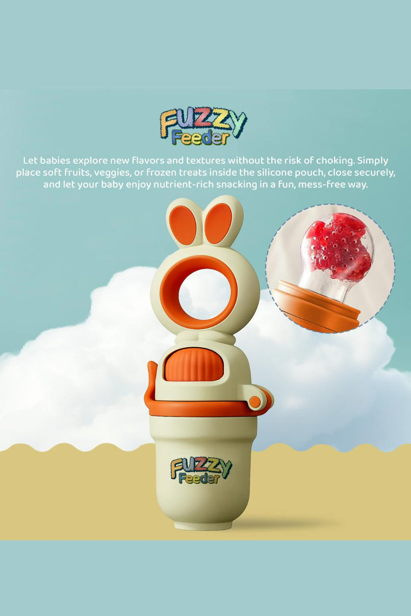Baby Push Pop Fruit Feeder - Orange